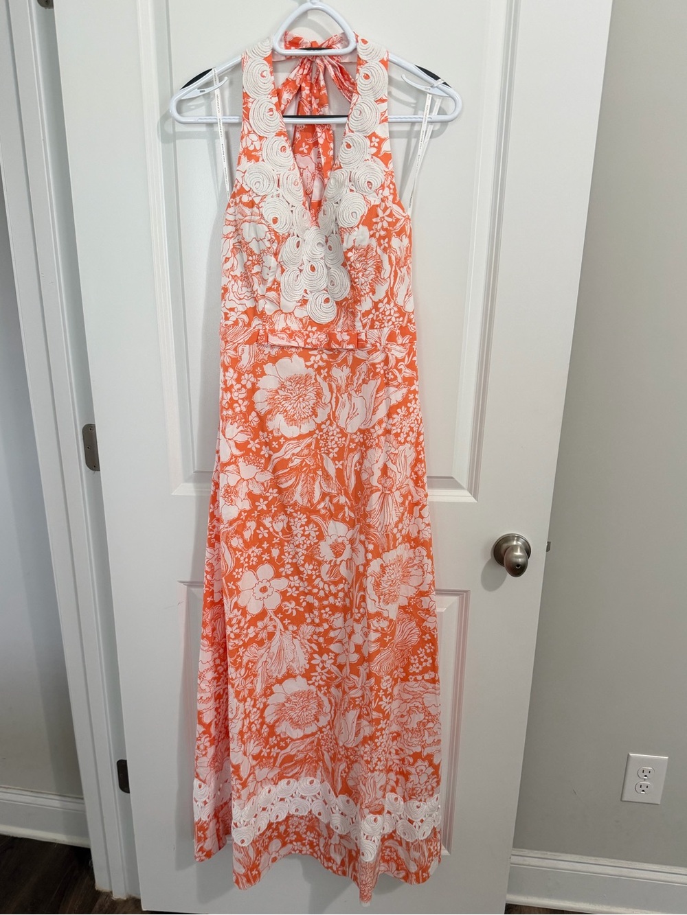 Lilly Pulitzer Belinda Maxi Dress Sunset Orange Sz 0 NWT
